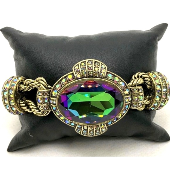 Heidi Daus Jewelry - HEIDI DAUS "CHAIN OF EVENTS" AURORA‎ BOREALIS CRYSTAL BRACELET STUNNING! NEW!